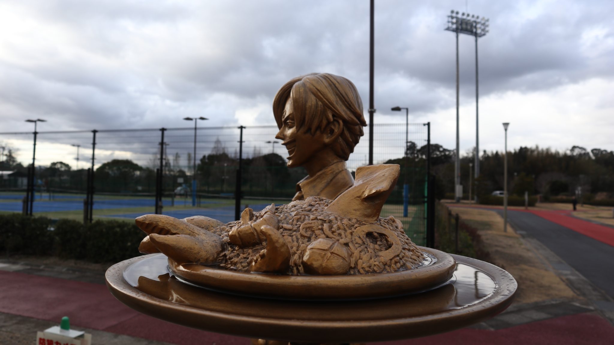 サンジ像（益城町）