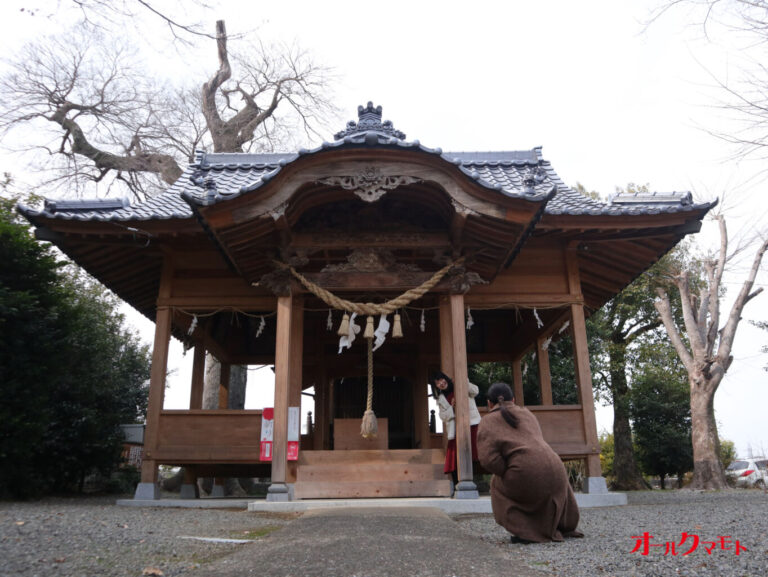 拝殿：鶴羽田菅原神社 - 令和4年2月