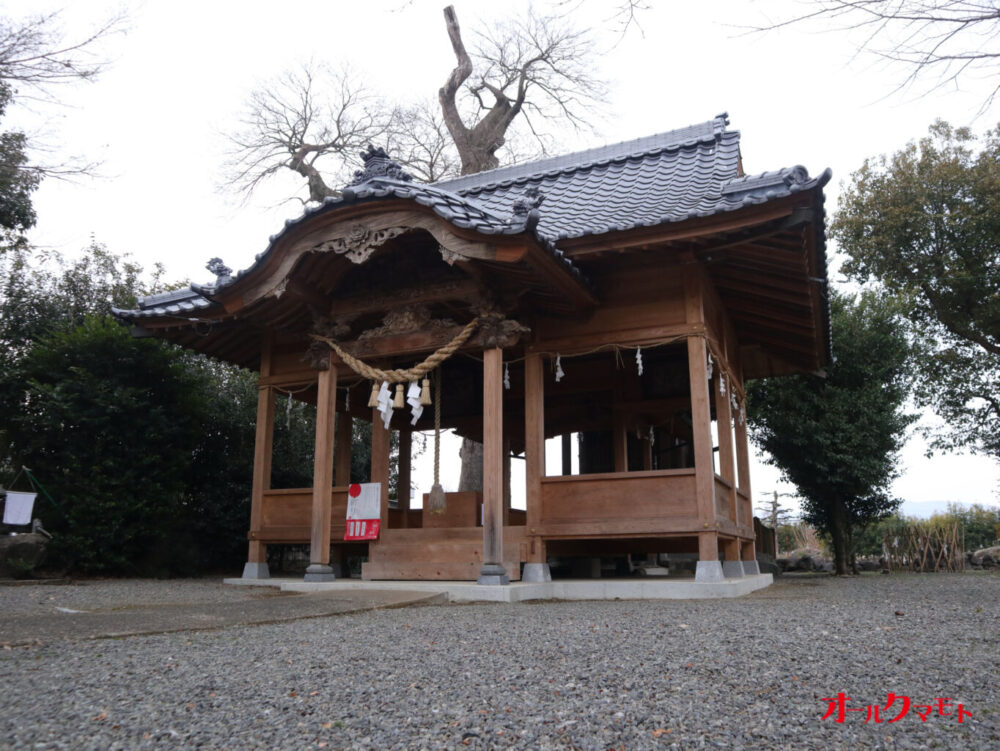 拝殿：鶴羽田菅原神社 - 令和4年2月