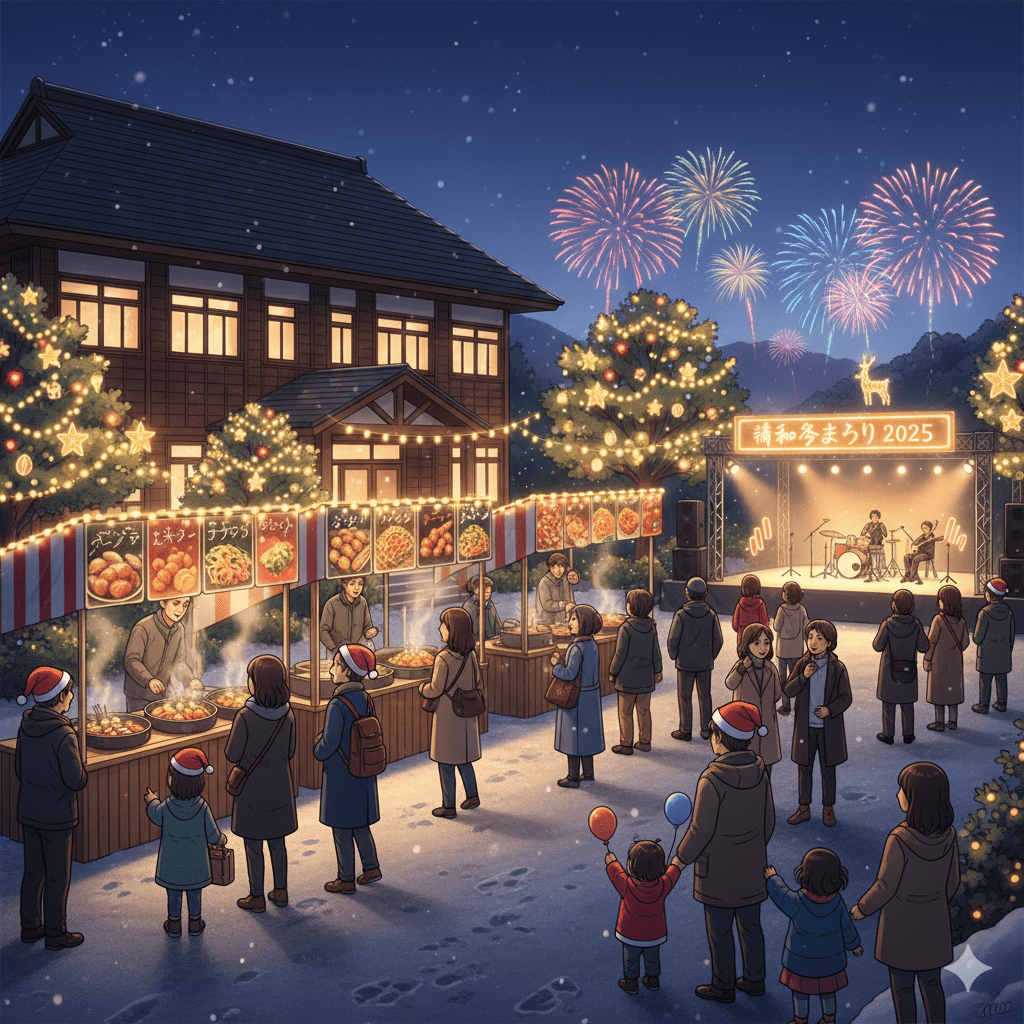 山都町で「清和冬まつり2025」が12月6日開催—ステージイベントとプチ打上花火、イルミネーション点灯も